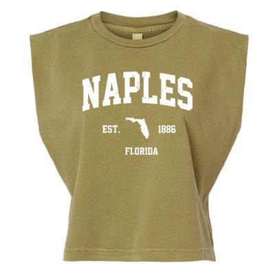 Naples Est 1886 Florida State Pride Retro Garment-Dyed Women's Muscle Tee