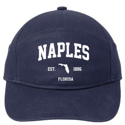 Naples Est 1886 Florida State Pride Retro 7-Panel Snapback Hat