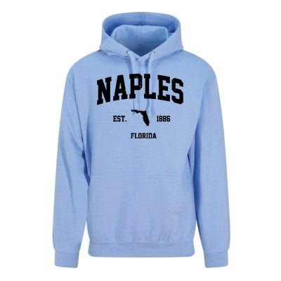 Naples Est 1886 Florida State Pride Retro Unisex Surf Hoodie