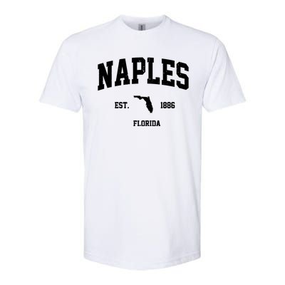 Naples Est 1886 Florida State Pride Retro Softstyle CVC T-Shirt