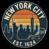 NYC Est 1624 Vintage Style Performance Shirt
