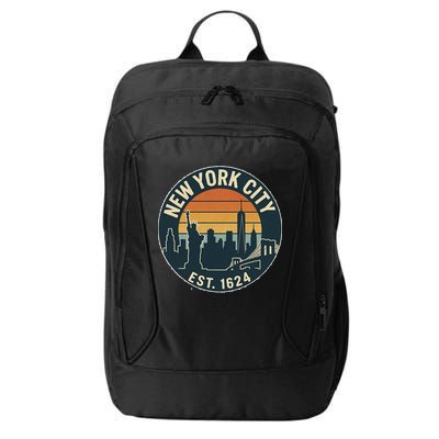 NYC Est 1624 Vintage Style City Backpack