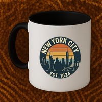 NYC Est 1624 Vintage Style Mug