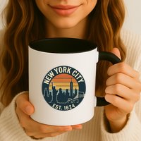 NYC Est 1624 Vintage Style Mug