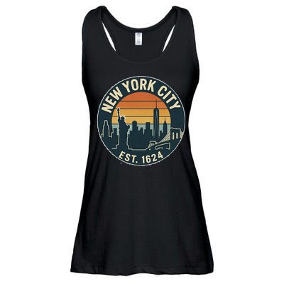 NYC Est 1624 Vintage Style Ladies Essential Flowy Tank