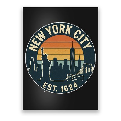 NYC Est 1624 Vintage Style Poster