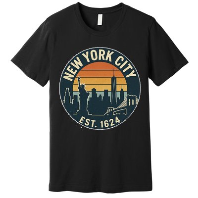 NYC Est 1624 Vintage Style Premium T-Shirt