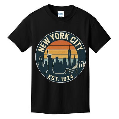NYC Est 1624 Vintage Style Kids T-Shirt