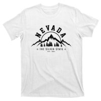 Nevada Est. 1864 Vintage Mountains Nature Outdoor Gift T-Shirt