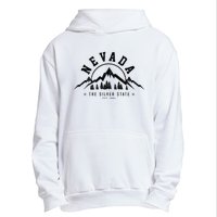 Nevada Est. 1864 Vintage Mountains Nature Outdoor Gift Urban Pullover Hoodie