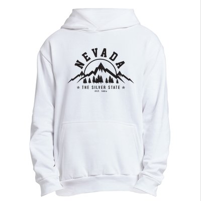 Nevada Est 1864 Vintage Mountains Nature Outdoor Gift Urban Pullover Hoodie