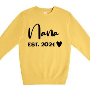 Nana Est. 2024 New Baby Premium Crewneck Sweatshirt