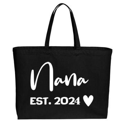 Nana Est. 2024 New Baby Cotton Canvas Jumbo Tote