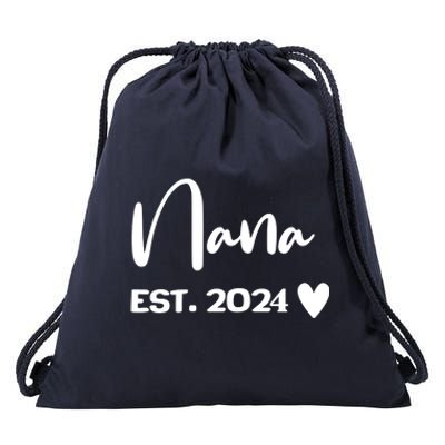 Nana Est. 2024 New Baby Drawstring Bag