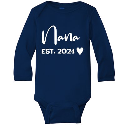 Nana Est. 2024 New Baby Baby Long Sleeve Bodysuit