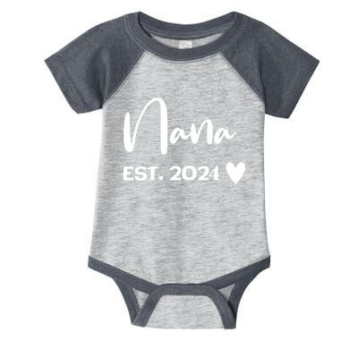 Nana Est. 2024 New Baby Infant Baby Jersey Bodysuit