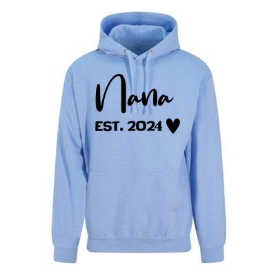 Nana Est. 2024 New Baby Unisex Surf Hoodie