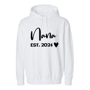 Nana Est. 2024 New Baby Garment-Dyed Fleece Hoodie