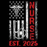 Nurse Est 2025 Patriotic Nursing School Rn Usa Flag Mug