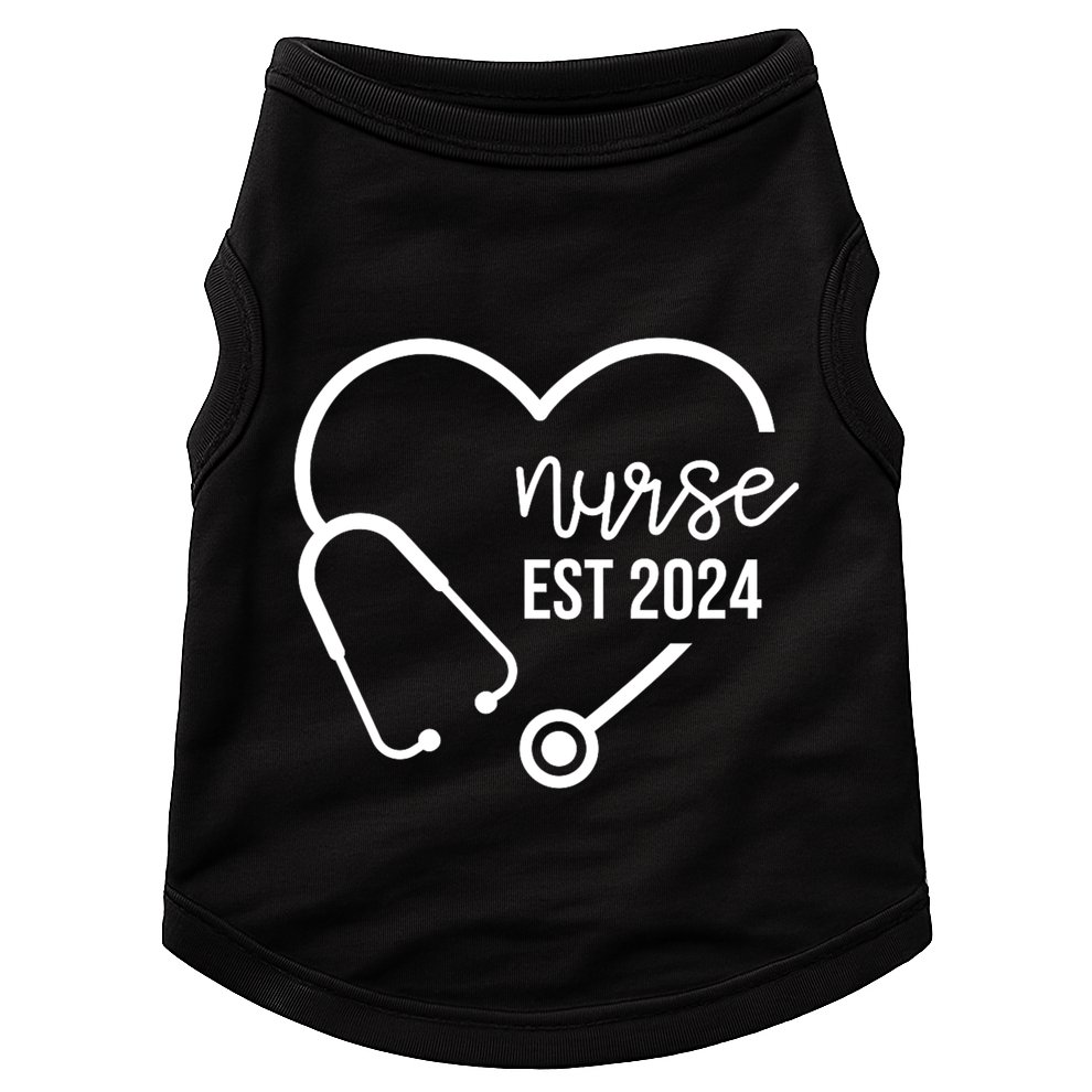 Nurse Est 2024 Rn Nursing School Graduation Graduate Doggie Tank