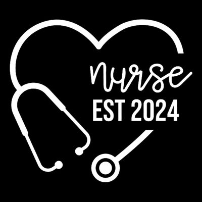 Nurse Est 2024 Rn Nursing School Graduation Graduate T-Shirt