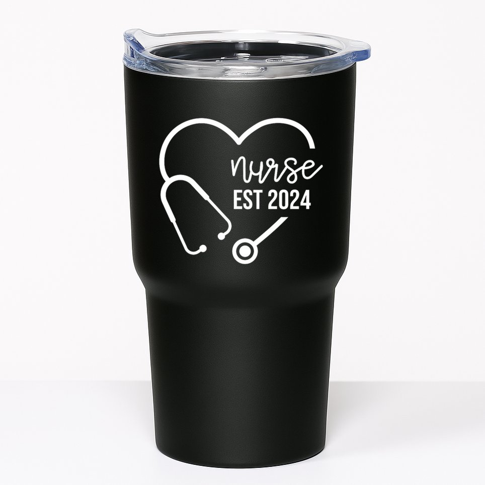 Nurse Est 2024 Rn Nursing School Graduation Graduate Tumbler