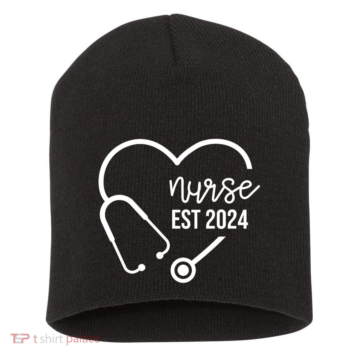 Nurse Est 2024 Rn Nursing School Graduation Graduate Short Acrylic Beanie