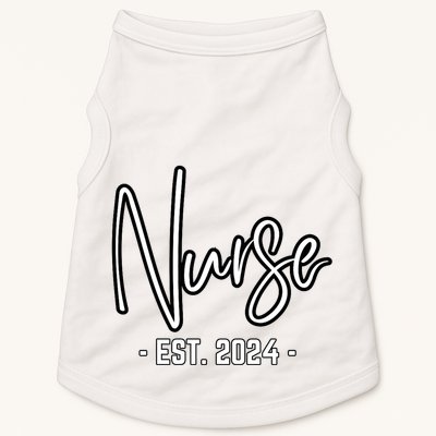 Nurse Est 2024 Rn Nursing School Graduation Graduate Student Doggie Tank