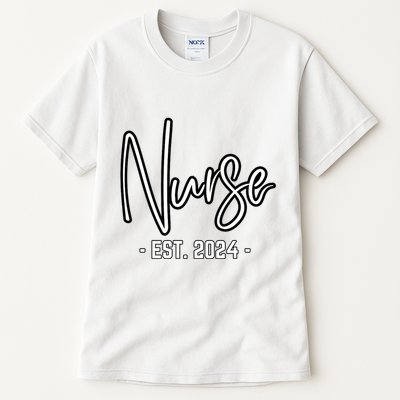 Nurse Est 2024 Rn Nursing School Graduation Graduate Student Tall T-Shirt