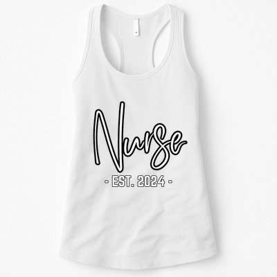 Nurse Est 2024 Rn Nursing School Graduation Graduate Student Womens Tank Top