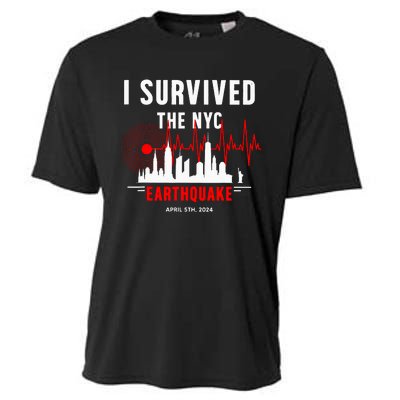 Nyc Earthquake 2024 New York City Earthquake I Survived Cooling Performance Crew T-Shirt