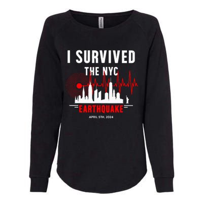 Nyc Earthquake 2024 New York City Earthquake I Survived Womens California Wash Sweatshirt