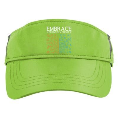 Neurodiversity Embrace Adhd Autism Asd Autism Awareness Day Gift Adult Drive Performance Visor