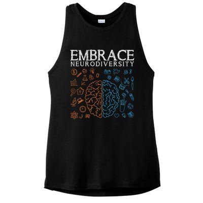 Neurodiversity Embrace Adhd Autism Asd Autism Awareness Day Gift Ladies PosiCharge Tri-Blend Wicking Tank