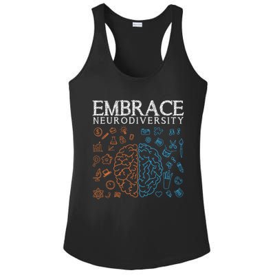 Neurodiversity Embrace Adhd Autism Asd Autism Awareness Day Gift Ladies PosiCharge Competitor Racerback Tank