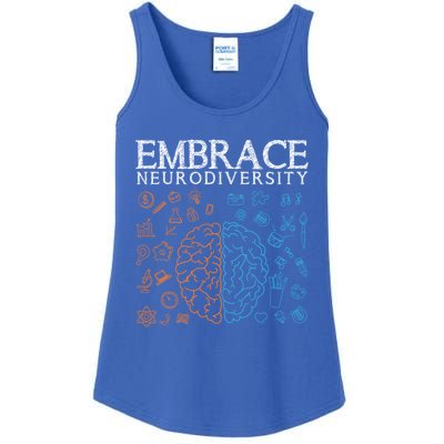 Neurodiversity Embrace Adhd Autism Asd Autism Awareness Day Gift Ladies Essential Tank