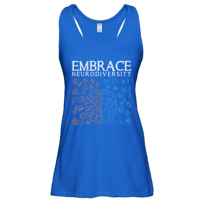 Neurodiversity Embrace Adhd Autism Asd Autism Awareness Day Gift Ladies Essential Flowy Tank