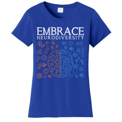 Neurodiversity Embrace Adhd Autism Asd Autism Awareness Day Gift Women's T-Shirt