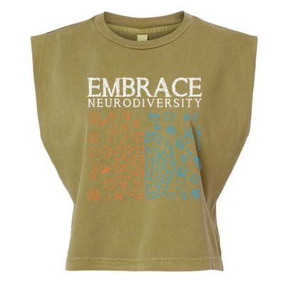 Neurodiversity Embrace Adhd Autism Asd Autism Awareness Day Gift Garment-Dyed Women's Muscle Tee