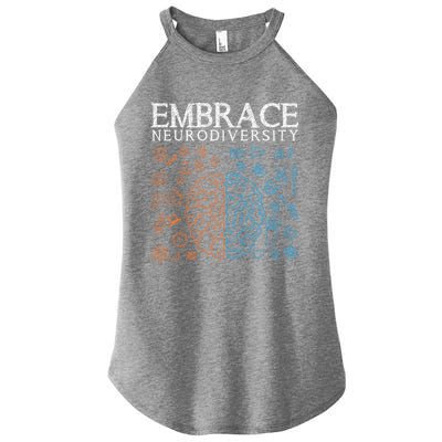 Neurodiversity Embrace Adhd Autism Asd Autism Awareness Day Gift Women's Perfect Tri Rocker Tank