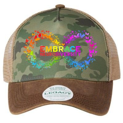 Neurodiversity Embrace ADHD Autism ASD Butterfly Infinity Legacy Tie Dye Trucker Hat