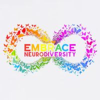 Neurodiversity Embrace ADHD Autism ASD Butterfly Infinity Garment-Dyed Heavyweight T-Shirt