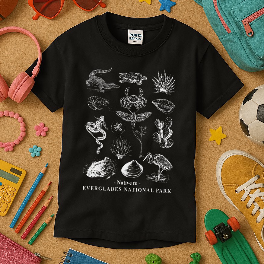 Nature Exploring Arizona Petrified Forest National Park Kids T-Shirt