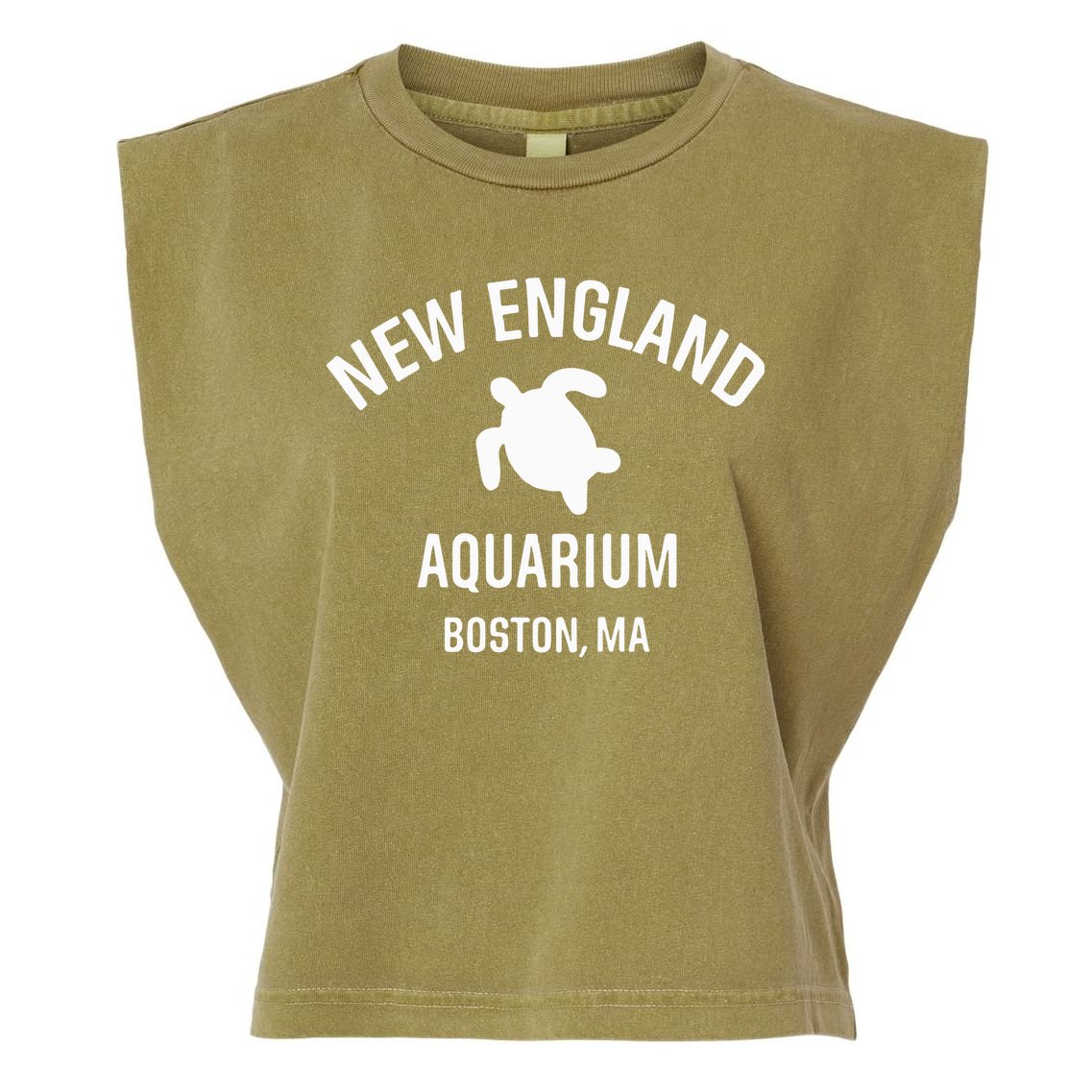 New England Aquarium Boston Ma Garment-Dyed Women's Muscle Tee