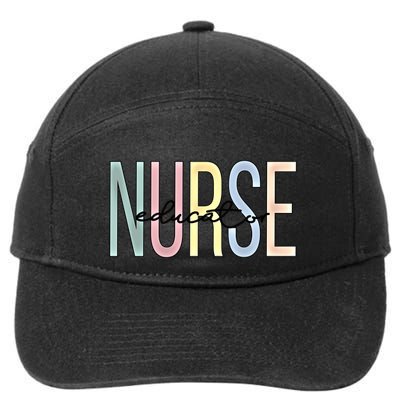 Nurse Educator Boho Nursing Educator Gift 7-Panel Snapback Hat