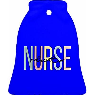 Nurse Educator Boho Nursing Educator Gift Ceramic Bell Ornament