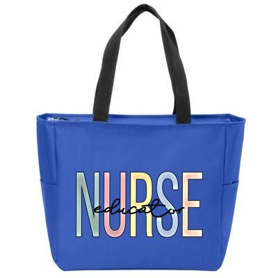 Nurse Educator Boho Nursing Educator Gift Zip Tote Bag