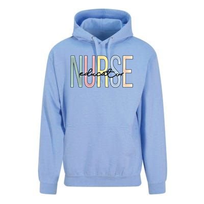 Nurse Educator Boho Nursing Educator Gift Unisex Surf Hoodie