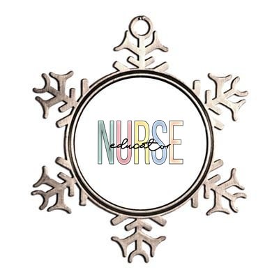 Nurse Educator Boho Nursing Educator Gift Metallic Star Ornament