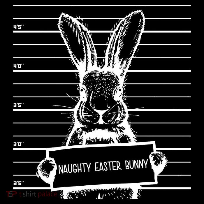 Naughty Easter Bunny Mug Shot Funny 16 in Basic Backpack